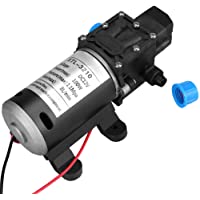 Bomba de agua de diafragma de 12V DC 100W 8L-Min 160Psi Bomba de agua autocebante de alta presión para autocaravana…